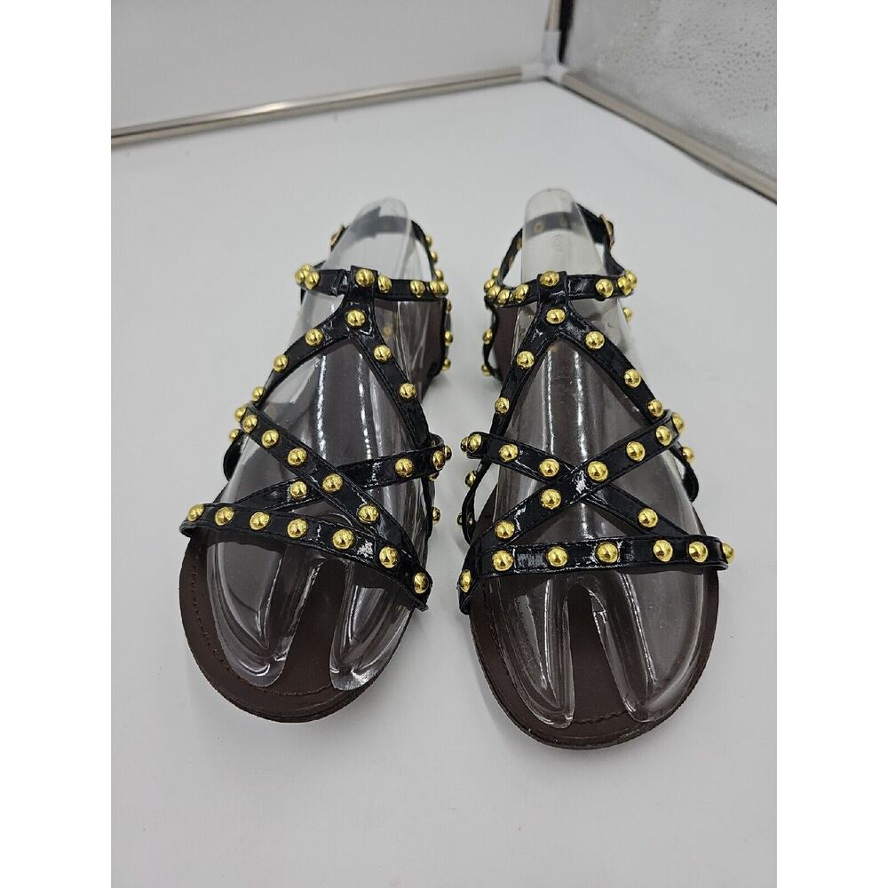 Womens Studed Strappy Sandals Size 8.5 Black